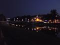 Tyršův most za setmění