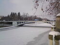 Z Eliščina nábřeží na Tyršův most.